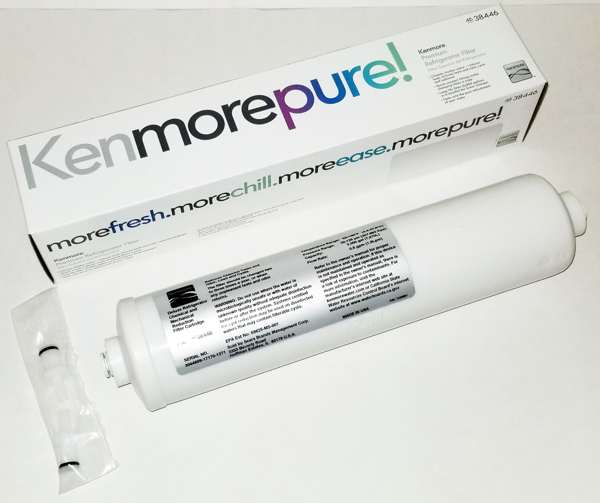Appliance Parts Refrigerator parts Kenmore 38446 Pure Premium
